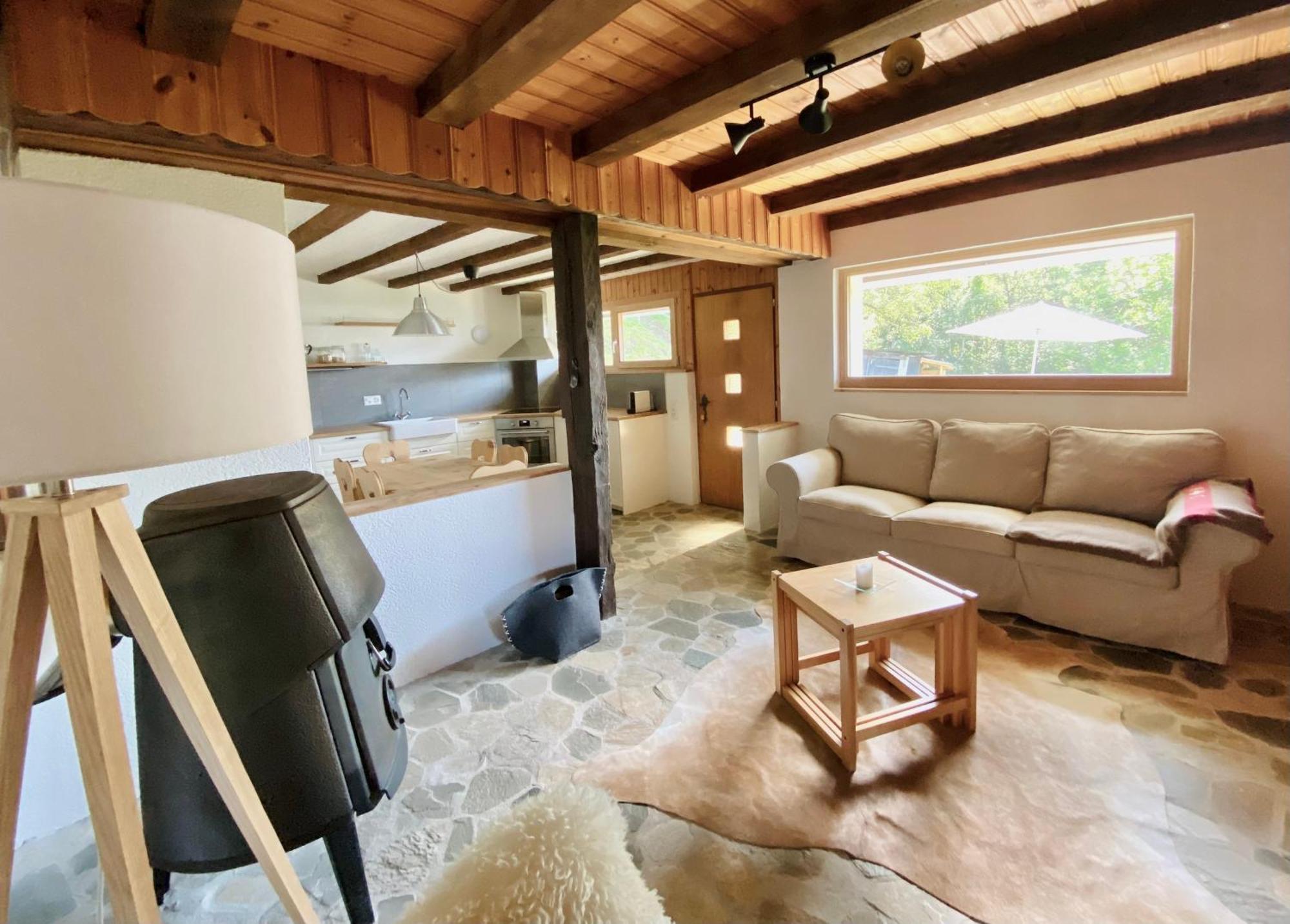 Eco Lodge With Jacuzzi And View In The Swiss Alps Grone Exterior photo